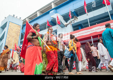 Kolkata, India. 30th July, 2019. Supporters and Comrades from different parts of INDIA at Mass Convention of CPI(ML) at KOLKATA Credit: Amlan Biswas/Pacific Press/Alamy Live News Stock Photo