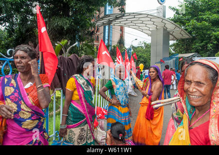 Kolkata, India. 30th July, 2019. Supporters and Comrades from different parts of INDIA at Mass Convention of CPI(ML) at KOLKATA Credit: Amlan Biswas/Pacific Press/Alamy Live News Stock Photo