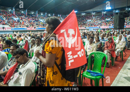 Kolkata, India. 30th July, 2019. Supporters and Comrades from different parts of INDIA at Mass Convention of CPI(ML) at KOLKATA Credit: Amlan Biswas/Pacific Press/Alamy Live News Stock Photo