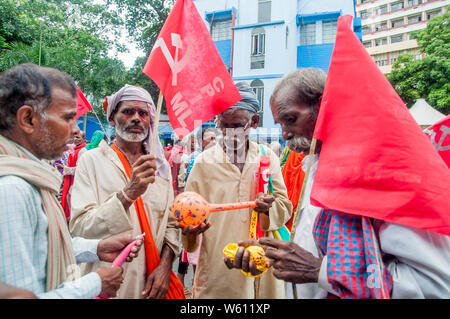 Kolkata, India. 30th July, 2019. Supporters and Comrades from different parts of INDIA at Mass Convention of CPI(ML) at KOLKATA Credit: Amlan Biswas/Pacific Press/Alamy Live News Stock Photo