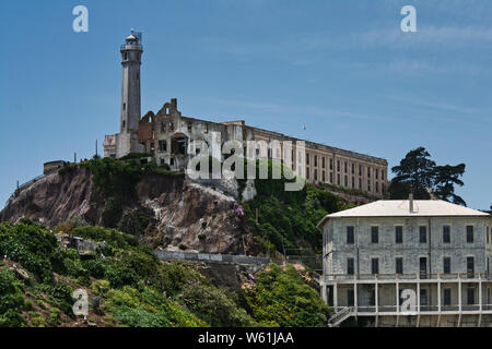 Alcatraz Prison Block in San Francisco Stock Photo