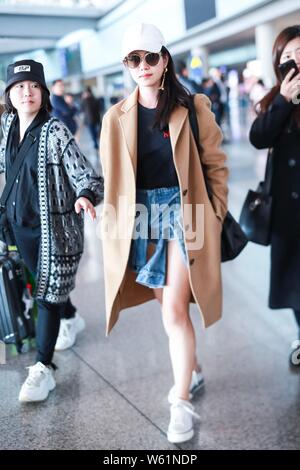 Taiwanese actress Michelle Chen is pictured at the Shanghai Hongqiao