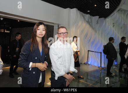 Executives of German Hidden Champions companies visit Taicang Planning Exhibition Hall in Taicang city, east China's Jiangsu province, 18 October 2018 Stock Photo