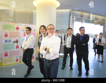 Executives of German Hidden Champions companies visit Taicang Planning Exhibition Hall in Taicang city, east China's Jiangsu province, 18 October 2018 Stock Photo