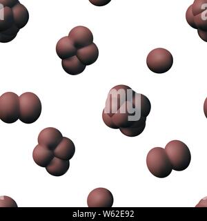 Biology cells. Vector illustration. Seamless pattern background. Stock Vector