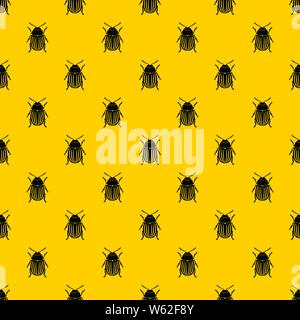 Colorado potato beetle pattern vector Stock Vector
