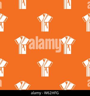 Robe pattern vector orange Stock Vector