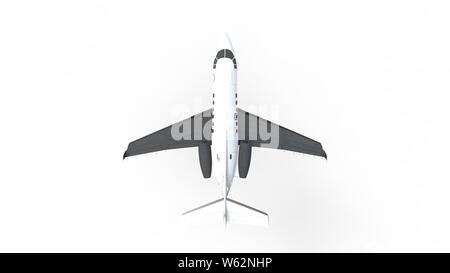 3D rendering of a small private jet airplane isolated in white studiobackground Stock Photo