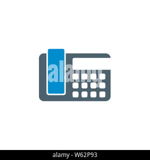 Office Phone related vector glyph icon. Stock Vector