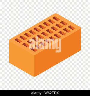 Brick icon, isometric 3d style Stock Vector