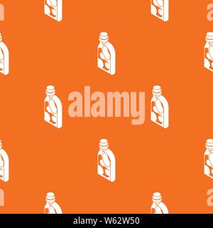 Washing conditioner pattern vector orange Stock Vector