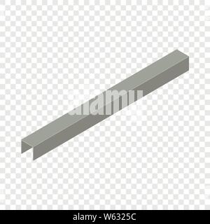 Profile plasterboard icon, isometric 3d style Stock Vector
