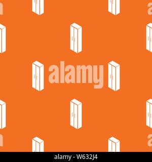 Wardrobe pattern vector orange Stock Vector