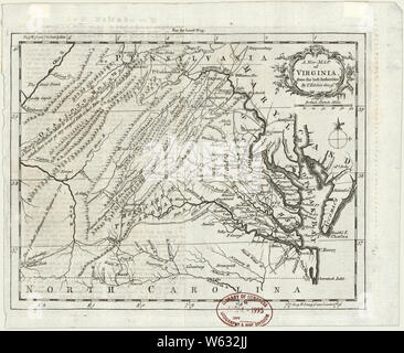 A new map of Virginia from the best authorities , Virginia, Maps, Early ...