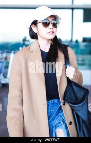 Taiwanese actress Michelle Chen is pictured at the Shanghai Hongqiao