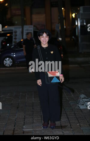 South Korean actress Park Hee-von arrives for a banquet for TV series 'Familiar Wife' in Seoul, South Korea, 20 September 2018. Stock Photo