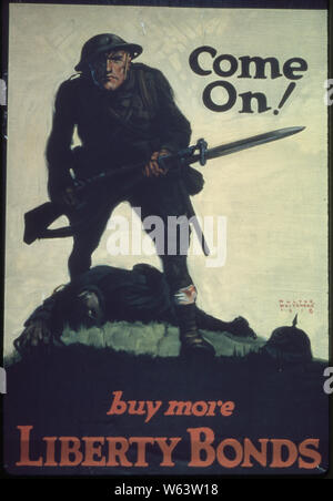 Come On! Buy More Liberty Bonds. Stock Photo