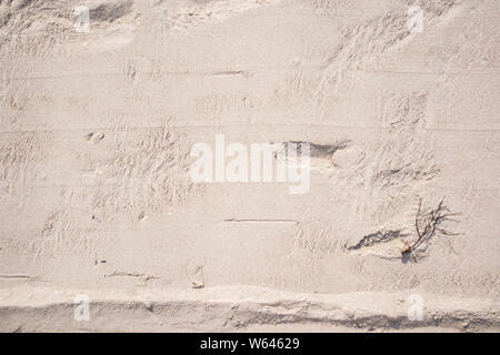 Top view sand background and texture on the beach. Abstract Sandy free space for text. Stock Photo