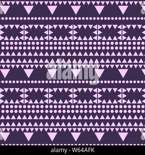 Abstract ethnic vector monochromatic background design Stock Vector