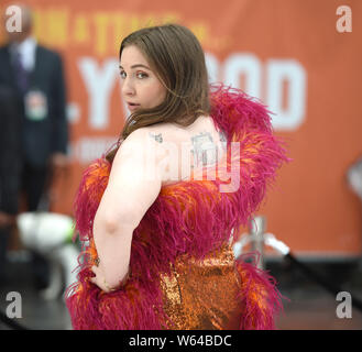 Photo Must Be Credited ©Alpha Press 079965 30/07/2019 Lena Dunham Once Upon A Time In Hollywood UK Premiere London Stock Photo