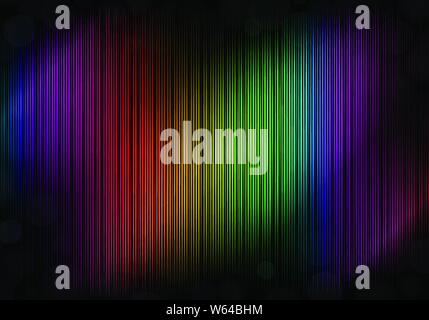 Abstract background with lines in rainbow colors. Stock Vector