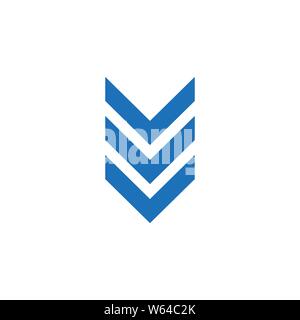 Arrow, down icon Vector illustration flat Stock Vector