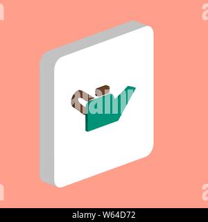 Engine Oil Simple vector icon. Illustration symbol design template for web mobile UI element. Perfect color isometric pictogram on 3d white square. En Stock Vector