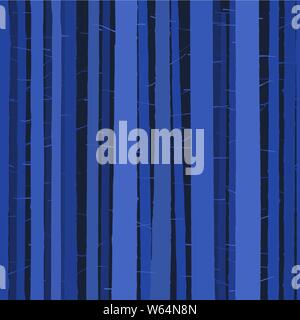 Vector illustration. Seamless dark blue forest background full of tree woods. Stock Vector