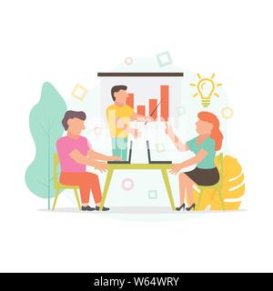 Office Business concept Vector illustration for business design and infographic Stock Vector