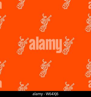 Micro vibrio pattern vector orange Stock Vector
