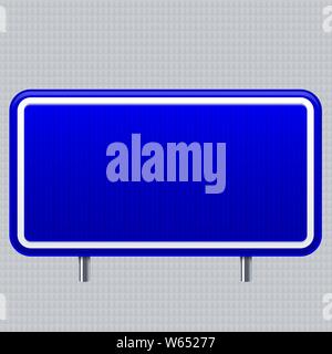 Vector illustration. Information signal. Traffic road signal with reflective texture. Isolated. Stock Vector