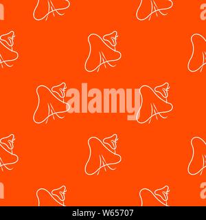 Smallpox virus pattern vector orange Stock Vector