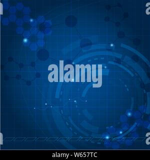 Blue tech background Stock Vector