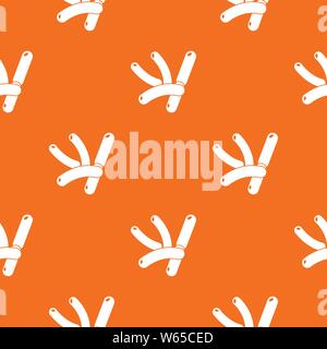 Bacilli pattern vector orange Stock Vector
