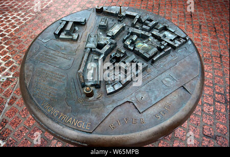 Viking Triangle model, The Quay, Waterford, Munster, Ireland, Europe Stock Photo