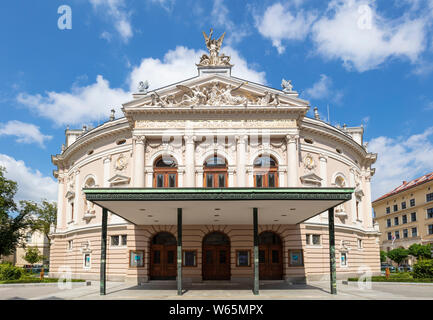 Front view of the Ljubljana Opera house or Slovenian National Opera and Ballet Theatre of Ljubljana Župančičeva ulica Ljubljana Slovenia Eu Europe Stock Photo