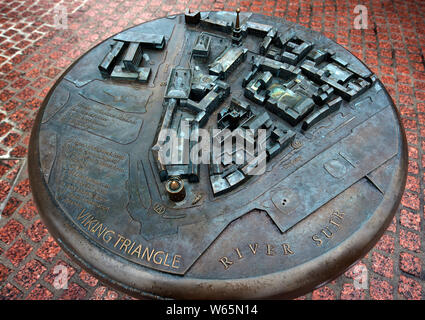 Viking Triangle model, The Quay, Waterford, Munster, Ireland, Europe Stock Photo