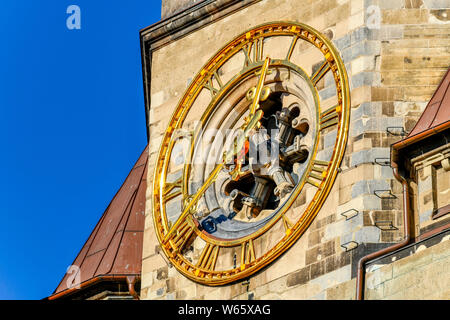 Uhr, Kaiser-Wilhelm-Gedaechtniskirche, Breitscheidplatz, Charlottenburg, Berlin, Deutschland Stock Photo