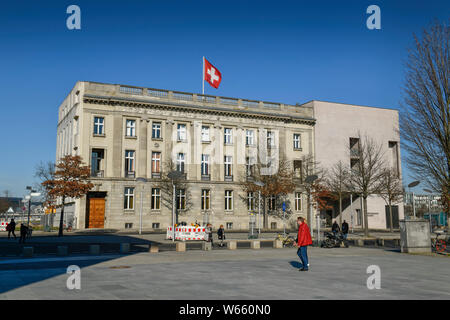 Schweizerische Botschaft, Otto-von-Bismarck-Allee, Mitte, Berlin, Deutschland Stock Photo