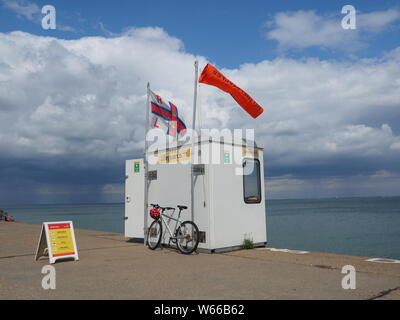 Sheerness, Kent, UK. 31st July, 2019. UK Weather: hot and sunny at midday in Sheerness, Kent but with clouds looming. Credit: James Bell/Alamy Live News Stock Photo