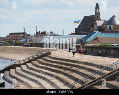 Sheerness, Kent, UK. 31st July, 2019. UK Weather: hot and sunny at midday in Sheerness, Kent but with clouds looming. Credit: James Bell/Alamy Live News Stock Photo