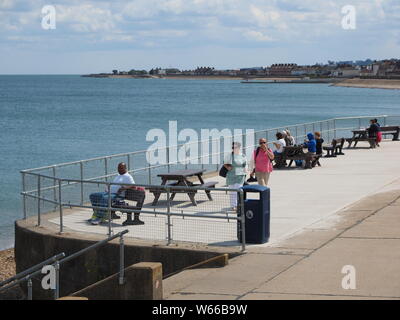 Sheerness, Kent, UK. 31st July, 2019. UK Weather: hot and sunny at midday in Sheerness, Kent but with clouds looming. Credit: James Bell/Alamy Live News Stock Photo