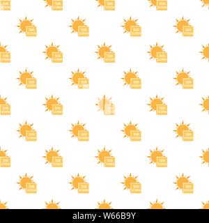 Uv sun screen pattern seamless vector repeat for any web design Stock Vector