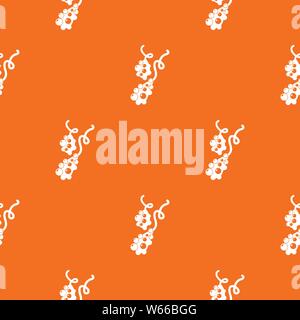 Micro vibrio pattern vector orange Stock Vector