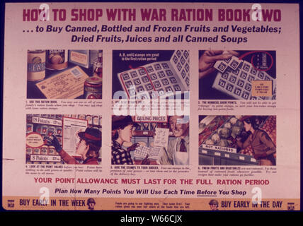 How to Shop With Ration Book Two Stock Photo