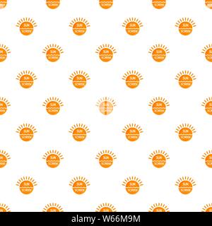 Sun sea screen uv pattern seamless vector repeat for any web design Stock Vector