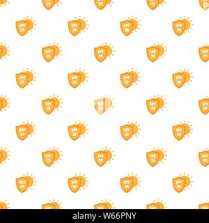 Spf 20 uv pattern seamless vector repeat for any web design Stock Vector