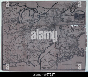 0009 Railroad Maps Complete railway map designed and engraved from the ...