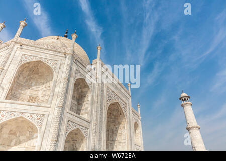 Taj Mahal close up Stock Photo
