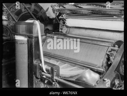 Manchester, New Hampshire - Textiles. Pacific Mills. Carding machine. Stock Photo